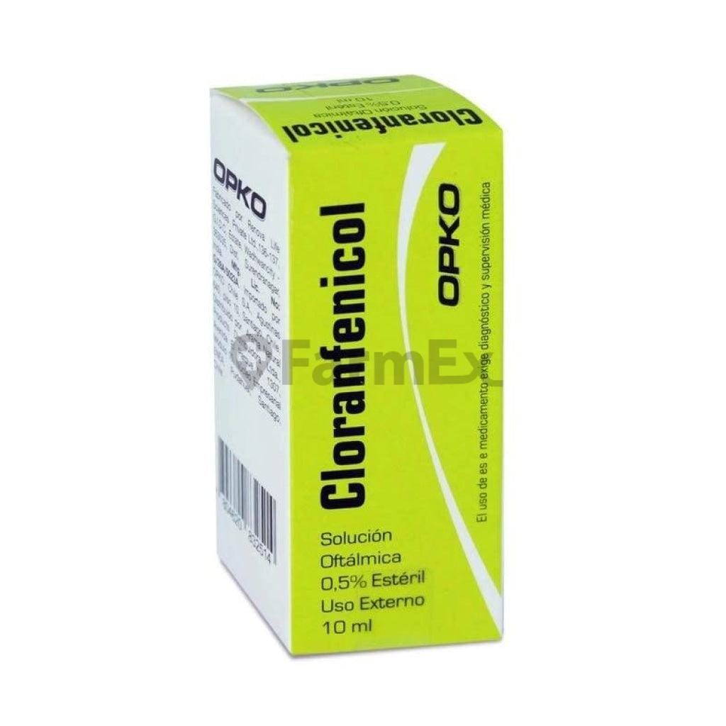 Cloranfenicol Solución Oftálmica 0,5% x 10 mL Farmex-Pluxee-Persistente